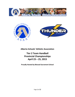 Information Package - Alberta Schools` Athletic Association