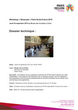 Dossier technique workshop inversÃ© sept 2015