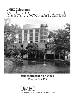 Student Honors and Awards - Office of the Provost