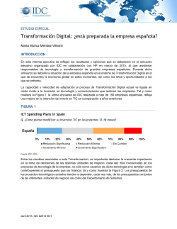 TransformaciÃ³n Digital: Â¿estÃ¡ preparada la empresa espaÃ±ola?
