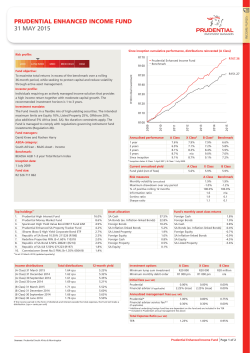 PRUDENTIAL ENHANCED INCOME FUND 31 MAY 2015