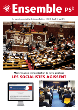 les socialistes agissent - FÃ©dÃ©ration de Loire
