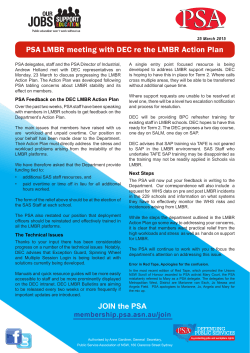 LMBR bulletin re LMBR Action Plan â 25 March 2015 (PDF