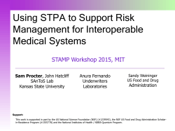 Using STPA to Support Risk Management for Interoperable Medical