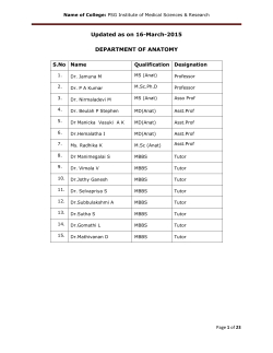 Updated as on 16-March-2015 DEPARTMENT OF