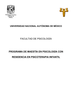 Programa de estudios - Posgrado de PsicologÃ­a | UNAM