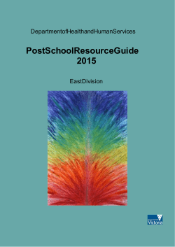 Post School Resource Guide 2015