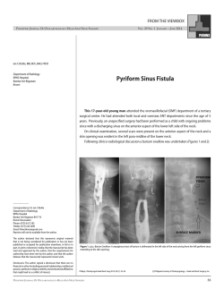Pyriform Sinus Fistula - PSO-HNS