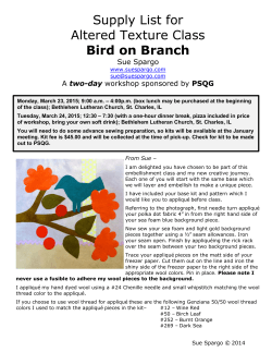 Supply List for Altered Texture Class Bird on Branch