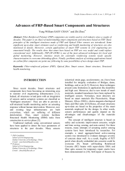 Advances of FRP-Based Smart Components and Structures