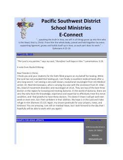 Pacific Southwest District School Ministries E