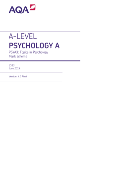 AQA-PSYA3-W-MS-Jun14 - Beauchamp Psychology