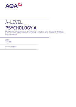 AQA-PSYA4-W-MS-Jun14 - Beauchamp Psychology