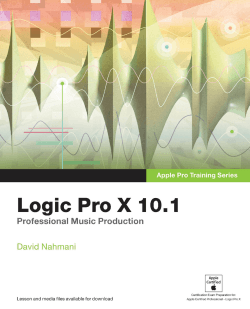 Apple Pro Training Series: Logic Pro X 10.1