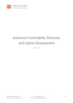 Advanced Vulnerability Discovery and Exploit