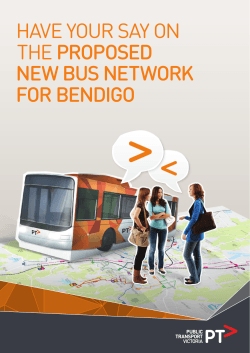 Bendigo proposed bus network information handout