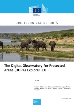 The Digital Observatory for Protected Areas (DOPA) Explorer 1.0