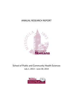 SPCHS Research Report 2013 - 2014