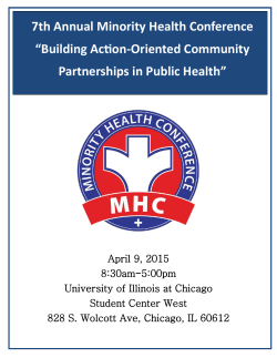 Minority Health Conference program pdf