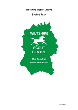 Conditions of hire for Wiltshire Scout Centre