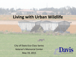 Living with Urban Wildlife Presentation - the Public Works