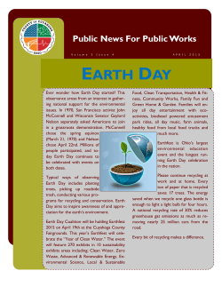 EARTH DAY - Cuyahoga County Department of Public Works