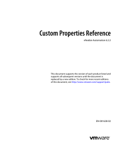 Custom Properties Reference