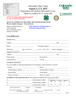 registration form here - Pueblo County Extension