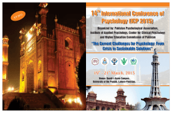 14 International Cenference of Psychology (ICP 2015) 14