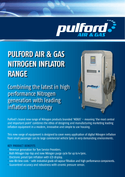 Nitrogen Inflator Range - Pulford Air Compressors