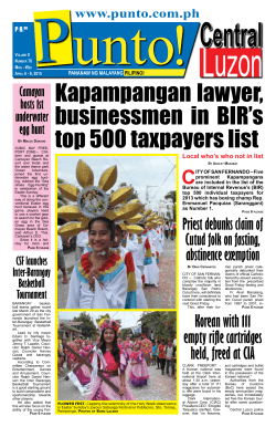 Kapampangan lawyer, businessmen in BIR`s top 500