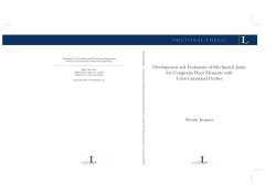 DOCTORAL THESIS Development and Evaluation of