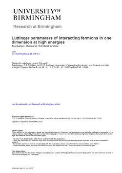 Luttinger parameters of interacting fermions in one dimension at