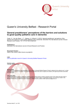 GPs` perceptions of the barriers and solutions to good quality
