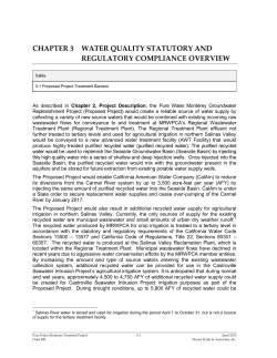 chapter 3 water quality statutory and regulatory compliance overview