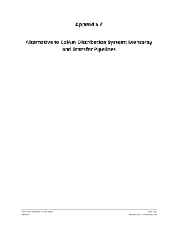 Appendix Z Alternative to CalAm Distribution System