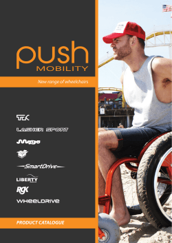 PRODUCT CATALOGUE New range of wheelchairs