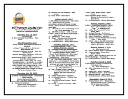 print a schedule - Putnam County Fair
