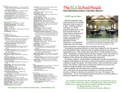 Eco Schoolhouse Brochure.