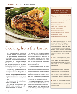 Cooking from the Larder - Quintessential Barrington, a magazine