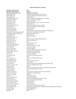 Michael Boss, PhD (Co-Chair) NIST John Kirsch, PhD (Co