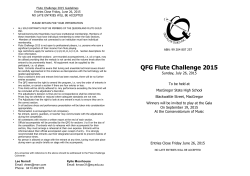 QFG Flute Challenge 2015