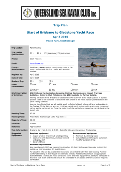 Brisbane Gladstone Yacht Race Start