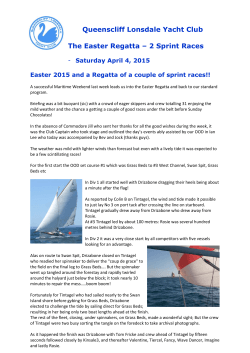 Queenscliff Lonsdale Yacht Club The Easter Regatta â 2 Sprint Races