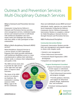 Outreach and Prevention Services Multi