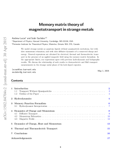 Memory matrix theory of magnetotransport in strange metals arXiv
