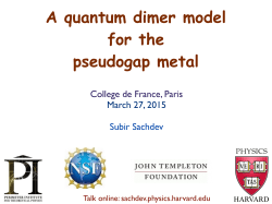 A quantum dimer model for the pseudogap metal