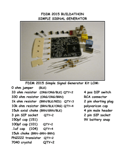 fdim 2015 buildathon signal generator kit