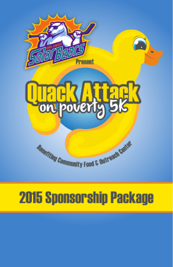 2015 Sponsorship Package