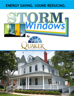 Storm Window flyer.pub - Quaker Windows and Doors